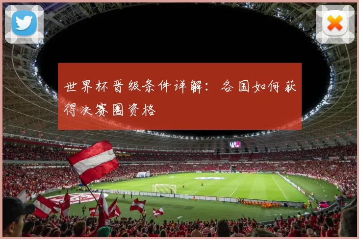世界杯晋级条件详解:各国如何获得决赛圈资格